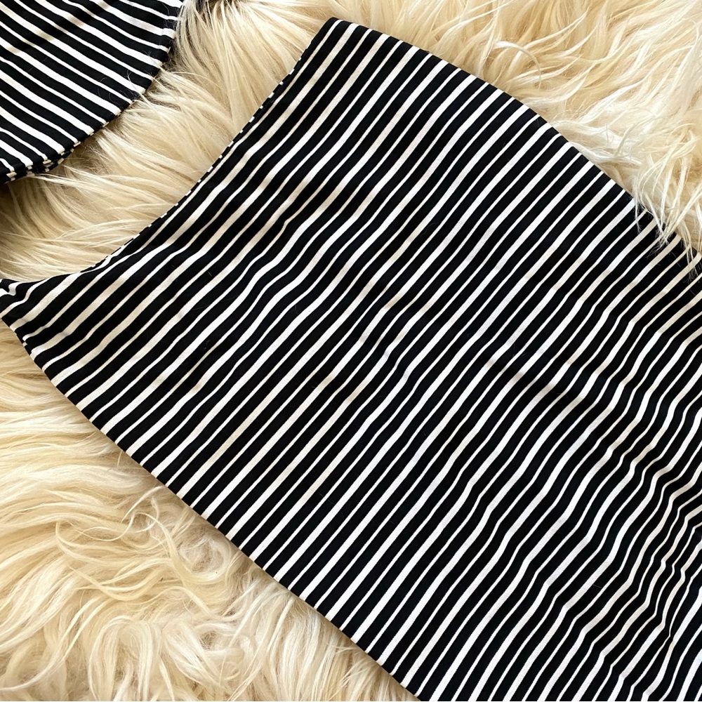Zara Cut Out Striped Dress - Picture 5 of 9